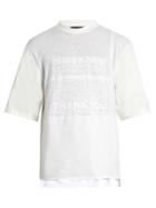 Longjourney Nash Thank You-print Cotton-jersey T-shirt