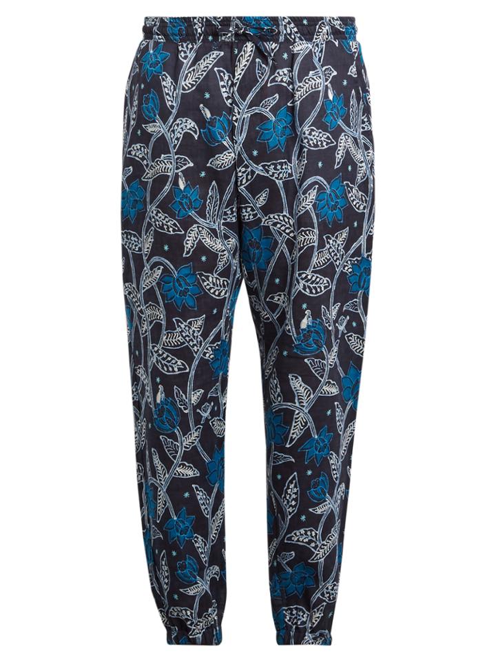 Etro Floral-print Linen Trousers