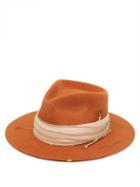 Matchesfashion.com Nick Fouquet - Tattoo-print Felted Fedora Hat - Mens - Tan