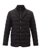 Herno - Norfolk Wool-blend Blazer Down Jacket - Mens - Black