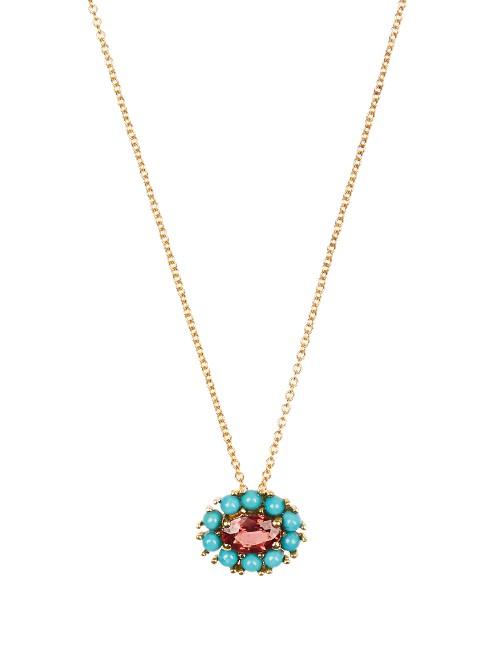Ileana Makri Sapphire, Turquoise & Yellow-gold Necklace