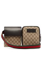 Matchesfashion.com Gucci - Gg Supreme Web Striped Belt Bag - Mens - Beige