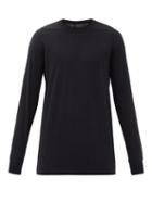Rick Owens - Level Cotton-jersey Long-sleeved T-shirt - Mens - Black