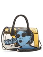 Prada Comic-print Leather Bag