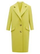 Matchesfashion.com Vika Gazinskaya - Single Breasted Wool Coat - Womens - Yellow