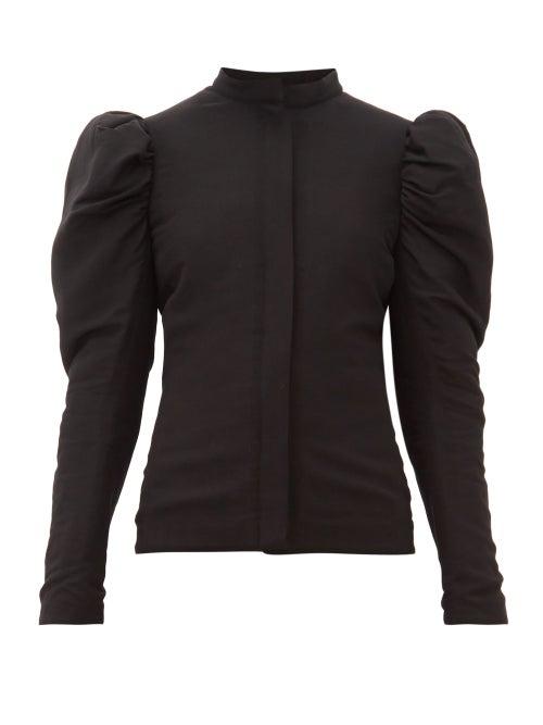 Matchesfashion.com Lemaire - Quilted Puffed Sleeve Jacket - Womens - Black