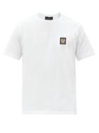 Matchesfashion.com Belstaff - Logo-patch Cotton-jersey T-shirt - Mens - White