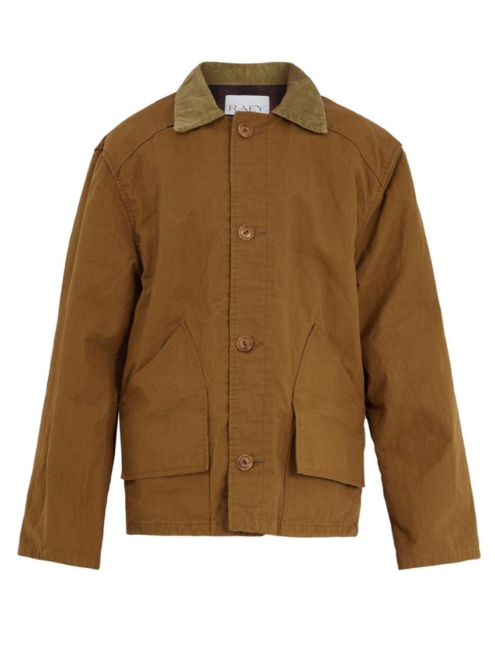 Raey Contrast-collar Cotton Fishing Jacket