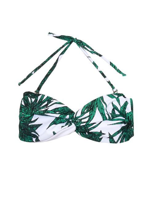Mara Hoffman Harvest-print Reversible Bandeau Bikini Top