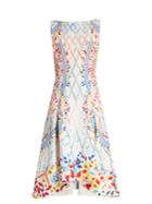 Peter Pilotto Abstract-print Boat-neck Sleeveless Cady Dress