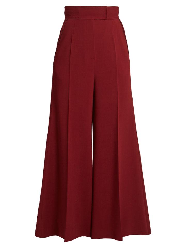 Roksanda Hasani Camogie High-rise Wide-leg Trousers