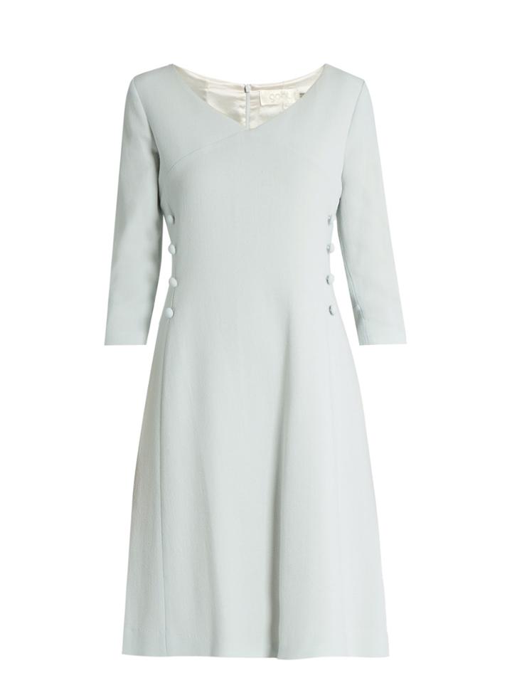 Goat Darling V-neck Wool-crepe Dress