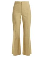 Isabel Marant Reeves Kick-flare Linen-blend Cropped Trousers