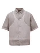 Matchesfashion.com Craig Green - Ghost Nylon Work Shirt - Mens - Grey