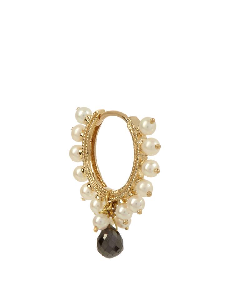 Maria Tash Diamond, Pearl & Yellow-gold Single Earring