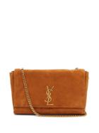 Saint Laurent - Kate Reversible Suede And Leather Shoulder Bag - Womens - Tan Multi