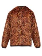 Matchesfashion.com Aries - Leopard Print Faux Fur Hooded Sweatshirt - Womens - Leopard