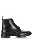 Gucci Lace-up Leather Brogue Boots