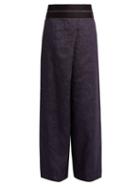 Matchesfashion.com Amanda Wakeley - Echo Wide Leg Denim Trousers - Womens - Denim