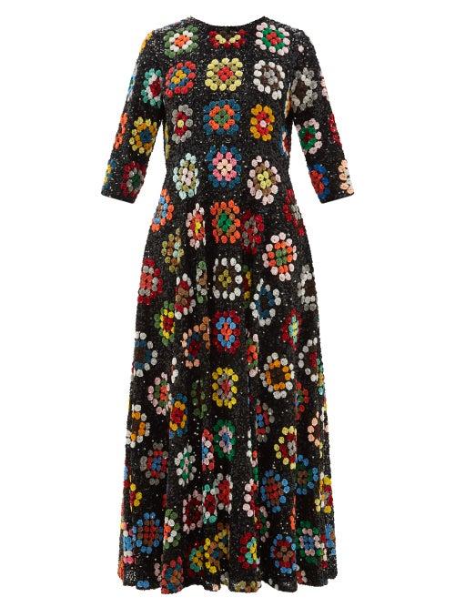 Matchesfashion.com Ashish - Bias Cut Sequinned Dress - Womens - Multi