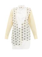 Matchesfashion.com Loewe - Anagram Broderie Anglaise Cotton Shirt - Womens - White Multi