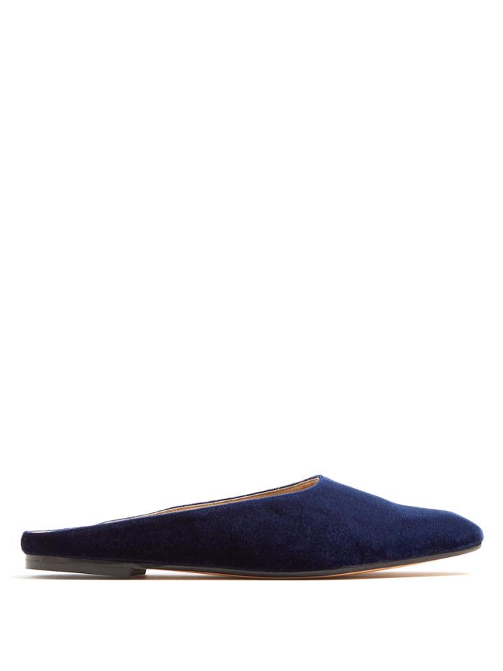 Maryam Nassir Zadeh Maryam Velvet Backless Flats