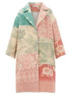Matchesfashion.com Rave Review - Ami Single Breasted Upcycled Blanket Wool Coat - Womens - Multi