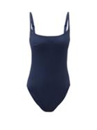 Matchesfashion.com The Fold D+ Swim - The One Underwired D-g Swimsuit - Womens - Navy