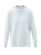 Matchesfashion.com Allude - Wool-blend Hooded Sweatshirt - Womens - Light Blue