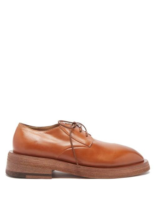 Matchesfashion.com Marsll - Mentone Exaggerated-sole Leather Derby Shoes - Mens - Tan