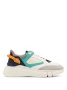 Matchesfashion.com Buscemi - Veloce Low Top Leather, Mesh And Suede Trainers - Mens - White Multi