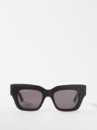 Balenciaga Eyewear - Bb-logo D-frame Acetate Sunglasses - Mens - Black