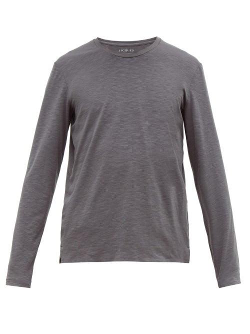 Matchesfashion.com Jacques - Bonded Seam Jersey Performance Top - Mens - Grey