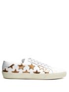 Saint Laurent Court Classic Star-applique Leather Trainers