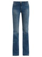 Matchesfashion.com M.i.h Jeans - Marrakesh High Rise Kick Flare Jeans - Womens - Mid Indigo