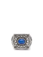 Matchesfashion.com Emanuele Bicocchi - Sovereign Stone Sterling Silver Ring - Mens - Silver