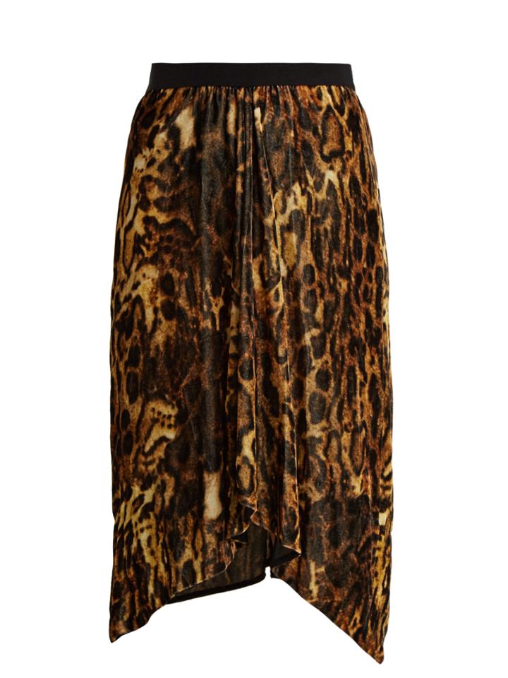 Isabel Marant Tursanne Leopard-print Asymmetric Skirt