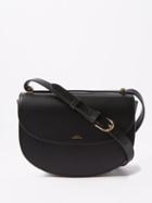 A.p.c. - Genve Smooth-leather Shoulder Bag - Womens - Black