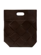Matchesfashion.com Bottega Veneta - Slip Medium Intrecciato Leather Tote - Womens - Brown