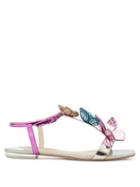 Matchesfashion.com Sophia Webster - Riva Butterfly Appliqu Leather Sandals - Womens - Multi