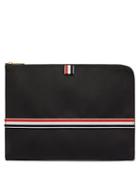 Matchesfashion.com Thom Browne - Tricolour Trim Canvas Pouch - Mens - Black