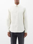Gucci - Logo-embroidered Cotton-poplin Shirt - Mens - Cream