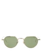 Monc - X Oliver Spencer Lymington Round Metal Sunglasses - Mens - Gold