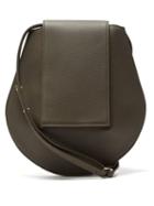 Matchesfashion.com Tsatsas - Cy Medium Grained-leather Shoulder Bag - Womens - Khaki