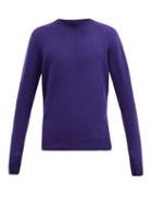 Matchesfashion.com The Elder Statesman - Cashmere Sweater - Mens - Blue