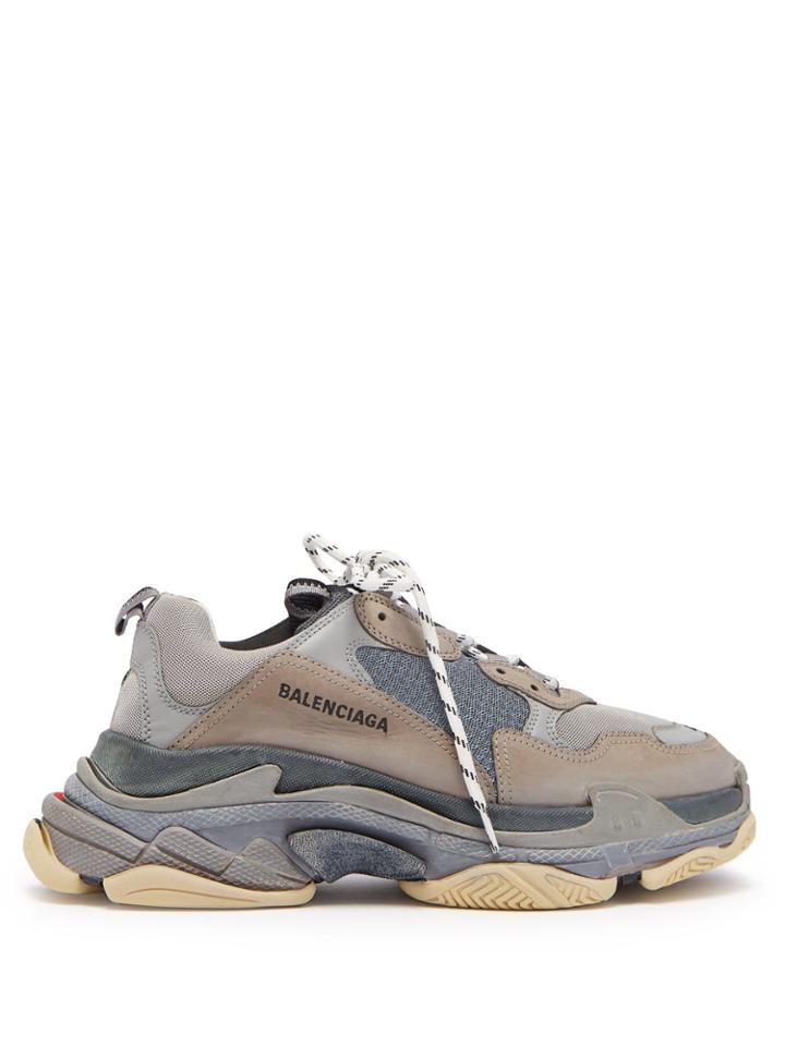 Balenciaga Triple S Split-colourway Low-top Trainers
