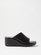 Balenciaga - Rise 50 Platform Leather Sandals - Womens - Black