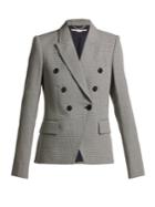 Stella Mccartney Double-breasted Houndstooth Wool Jacket