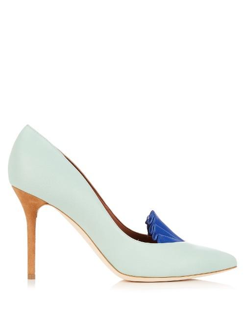 Adam Lippes X Malone Souliers Brenda Point-toe Nappa Pumps