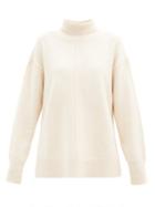 Matchesfashion.com Joseph - Slit Roll-neck Wool Sweater - Womens - Ivory